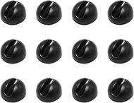 12PCS Black Hairpin Foot Protectors Suitable for 10-12mm Thick Rod Furniture Table Chair Feet and Fl