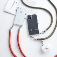 iPhone 限量智能手機保護殼帶繩帶 [TPU 透明保護殼帶名稱] 智能手機肩背明文​​ OS30U