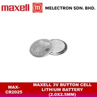 Maxell CR2025 3V Button Cell Lithium Battery