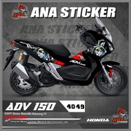 HONDA 4049 SCOTLET STRIPING ADV 150 PANDA DJ VARIATIONHONDA