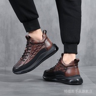 [Ready stock, instant delivery]Top-grade cowhide leather men's shoes2026Air-cushioned running shoes,