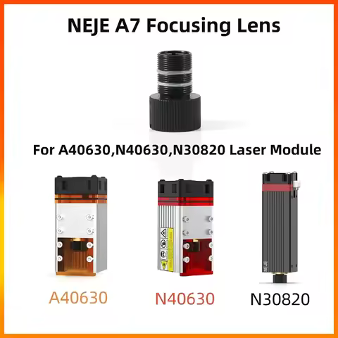 NEJE A7 Focusing Lens Collimating Coated Replacement Glass Lens for NEJE N30820/ N40630/ A40630 Lase