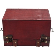 (KYSB) 3X Retro Treasure Chest Vintage Wooden Storage Box Antique Style Jewelry Organizer for Jewelr