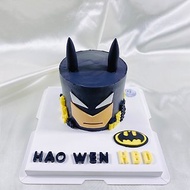 蝙蝠俠 生日蛋糕 造型 客製 卡通 翻糖 滿周歲 4 6吋 面交