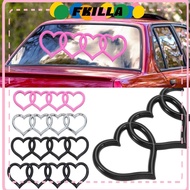 FKI Love Heart Logo Rear, ABS Plastics Heart-shaped Trunk Tail Label Badge, Car Logo Trunk Label for