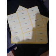 Name label print name