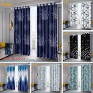 Ready Stock Curtain Semi Blackout Door Curtain