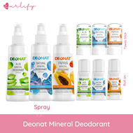Deonat Natural Aloe Papaya Mineral Deodorant Spray / Stick / Roll On