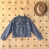 🫐Jacket Jeans เสื้อแจ็คเก็ตยีนส์ฮาน่า แขนยาว กระเป๋าใช้งานได้จริง #540🫐