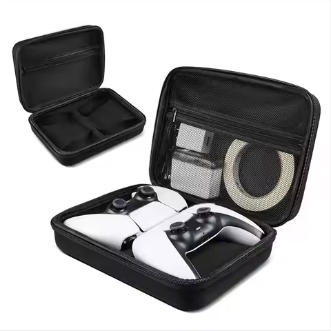 DT60 Shockproof Carrying Case for Controllers Gamepad Storage Bag with Compartments Ideal for Gaming