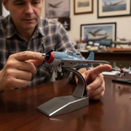 Alloy Body F-4F Wildcat Model Plane Ready-Made F4F Wildcat Model Preassembled for Collection, Gift