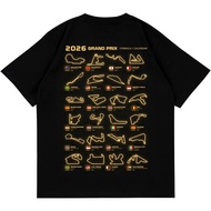 New F1 MAP CALENDAR T-SHIRT 2026 | T-SHIRT FORMULA 1 RACING NEW UPDATE | PREMIUM COMBED | baju MEN A