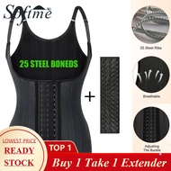 Corset IG 29 Boned Corset Latex Body Shaper 3 Row 14 Hook Adjustable Slimming Corset Workout Girdle 