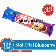Biskuit Slai Olai Blueberry Roll / Slai Olai Blueberry Roll 128 gr ( HARGA SATUAN )