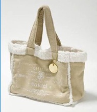 日本雜誌附錄 Snidel 秋冬仿羊皮 綿綿 手提袋 置物袋