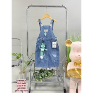 Yan 2444 baby girl's jean dress