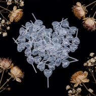 50/100Pcs 4mL Heart Shaped Plastic Pipette Dropper Cream Transfer Syringe Reusable BPA Free for Baki