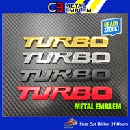 TURBO METAL EMBLEM STICKER TURBO / EB39