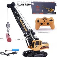 RC Truck Childrens Electric Alloy Arm Remote Control Crane Engineering Vehicle Electric Crane Car To