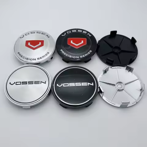 4pcs 68MM ( 63MM I.D) Vossen Wheel Center Hub Caps Hubcaps Car Rims Dust-proof Cover Badge