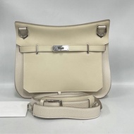 Hermes愛馬仕 Jypsiere 28 吉普賽28 白色銀扣 T刻