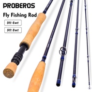 [48H Shipping] Lightweight Fly Rod Four-Section Fly Fishing Rod 9Feet2.7Rice6wt 8wt Carbon Stream Fl