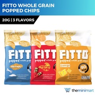 Fitto Whole Grain Popped Chips 20g x 1 Piece - Original/Spicy BBQ/Cheese