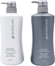 Satinique Anti-Hairfall - Shampoo and Conditioner - Save Up To 1,800 Strands Every Month 750mL (25.4