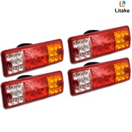 Litake 2pcs Bike Tail Light Ultra Bright LED Safety Warning Bike Brake Rear Lights, Waterproof For Mountain Bike, Road Bicycle, Caravans, Campers, Buses, Van