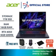 ACER PREDATOR HELIOS NEO PHN16-72-55D9 GAMING LAPTOP ( I5-14500HX 16GD5 1TB / RTX4050 6GD6 / 16" WUX