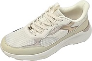 LiraFit RF0570 Women's Casual Shoes, Ivory, 8.9 inches (22.5 cm), 4E