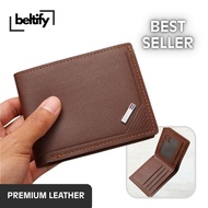 BELTIFY Men's Wallet Simple Thin Stylish Design Slim Durable Easy to Clean