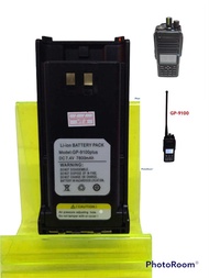 แบตเตอร์รี่วิทยุสื่อสารรุ่น GP9100plus พร้อมกิ๊บเหน็บหลัง ความจุแบต7800mAh
