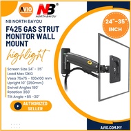NB North Bayou F425 24"-35" 24 27 28 30 32 35 Inch Monitor TV Wall Mount Single Arm Bracket F425