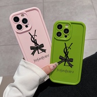 Saint Laurent Phone Case Compatible for iPhone 15 11 14 Pro Max 13 12 MINI XS X XR 6S 7 8 PLUS SE 2020 Soft Frosted Full Coverage Casing