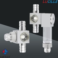 LUCILLE Fish Tank CO2 Diffuser, 12/16mm Aluminum Alloy CO2 External Atomizer, CO2 Bubble Counter Aqu