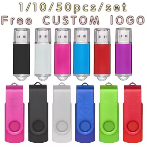 1 /10/ 50 Pcs Lot USB 2.0 Flash Drive Pendrive 1GB 2GB 4GB Pen Drive 8GB 16GB Memory Stick 32GB 50Pc