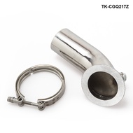 Turbo Exhaust Downpipe Stainless Elbow 90&amp; 39; For Turbo Hy35 HX He351 V-band Flange Clamp TK-CGQ217Z