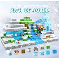 54PCS 76PCS 112PCS Magnetic Blocks-Build Magnet World Frozen Edtion,Toys for Girls Age 3 4 5 6 7 8 P