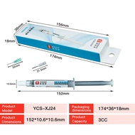YCS XJ24 2-in-1 Soldermelt Flux Paste, 3CC Syringe Solder Ball Paste for Mobile Phone IC Pad and Cha