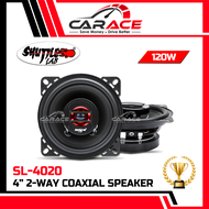 SHUTTLE LAB SL-4020 4" 2-Way Coaxial Speaker 4inch Car Speaker Dashboard Speaker Kereta 4inci Dashbo