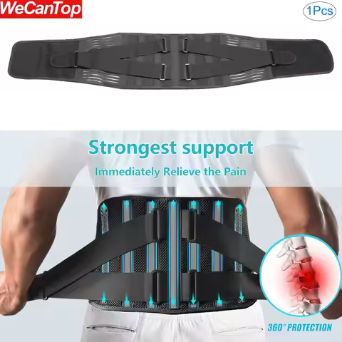 1Pcs Back Brace for Men Women,Adjustable Waist Lumbar Support Breathable Back Brace Lower Back Belt 