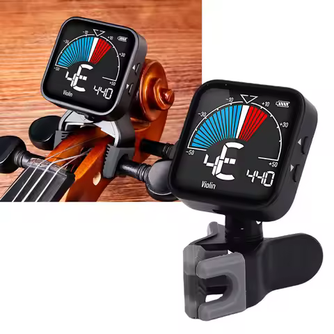 Professional Violin Tuner Violin Tuner Metronome Professional Electronic Tuner with Clear Display an
