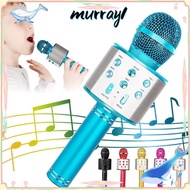 MURRAY Wireless Karaoke Microphone, With Speaker Portable Voice Changing Microphone, USB Charging Re