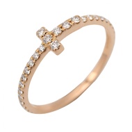 【二手】Tiffany & Co.) T One Narrow 鑽石戒指，6.5號，K18PG（粉金），女士款