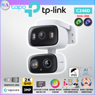 TP-Link Tapo C246D CCTV Dual Lens Wide Angle Telephoto Pan Tilt WiFi Network Indoor Outdoor Security