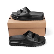 Men's Slippers Burning 5cm high sole sewn around soft leather sole (MSP,DR-STICKER STRAP