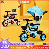 ➳COD kids Tricycle Multifunction 4 in1 child  Bike Baby Stroller Baby Toys Bicycles Basikal Kanak Kanak 1 Hingga 6Tahun♨