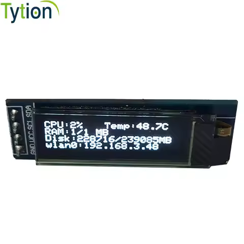 Raspberry Pi 4B 3B 2B 0.91 Inch OLED Screen Monitor CPU Temperature IP Hard Disk RAM Information SSD