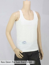 Men's Singlet dunia Swan T-Shirt In Smooth Men size: 36 38 40 42